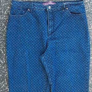 Gloria Vanderbilt Amanda size 16 Indigo Denim Cotton/Poly/Elastane